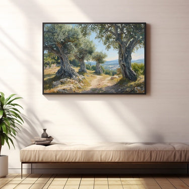 Peinture Oliviers Provence